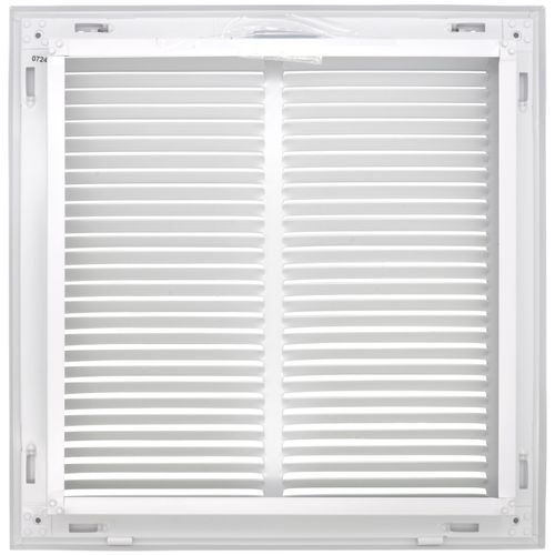 Main product image of 14" x 14" (Wall Opening Size) Sidewall/Ceiling Return Air Filter Grille, 1/2" (White)