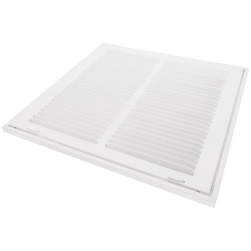 Main product image of 14" x 14" (Wall Opening Size) Sidewall/Ceiling Return Air Filter Grille, 1/2" (White)