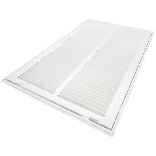 Main product image of 14" x 24" (Wall Opening Size) Sidewall/Ceiling Return Air Filter Grille, 1/2" (White)