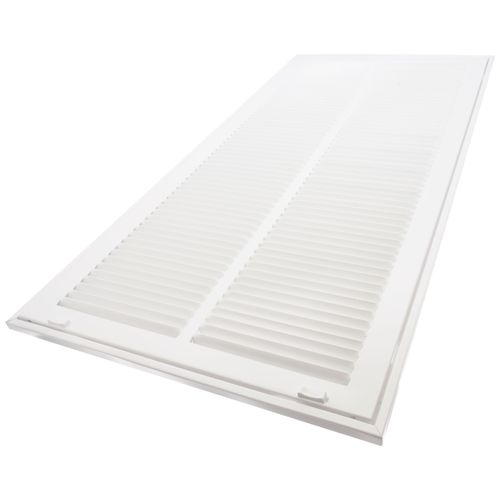 Main product image of 14" x 30" (Wall Opening Size) Sidewall/Ceiling Return Air Filter Grille, 1/2" (White)