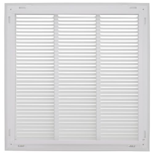 Main product image of 18" x 18" (Wall Opening Size) Sidewall/Ceiling Return Air Filter Grille, 1/2" (White)