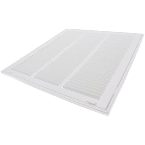 Main product image of 18" x 18" (Wall Opening Size) Sidewall/Ceiling Return Air Filter Grille, 1/2" (White)
