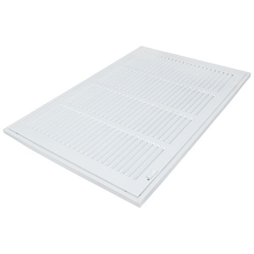 Main product image of 20" x 12" (Wall Opening Size) Sidewall/Ceiling Return Air Filter Grille w/ 1/2" Fin Spacing (White)