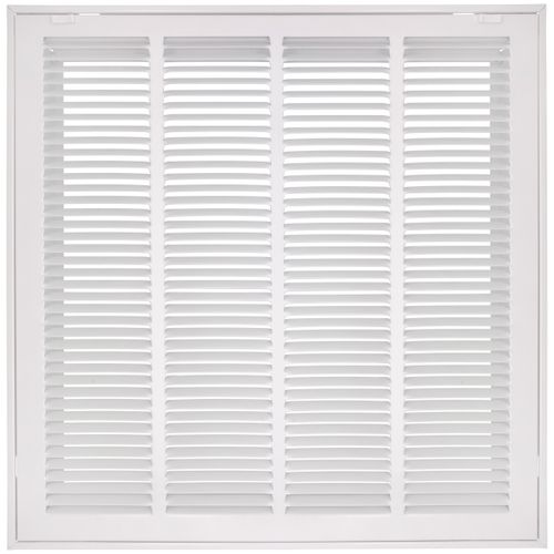 Main product image of 20" x 20" (Wall Opening Size) Sidewall/Ceiling Return Air Filter Grille, 1/2" (White)