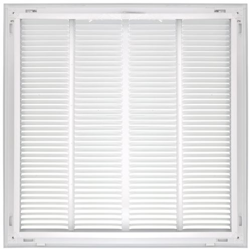 Main product image of 20" x 20" (Wall Opening Size) Sidewall/Ceiling Return Air Filter Grille, 1/2" (White)