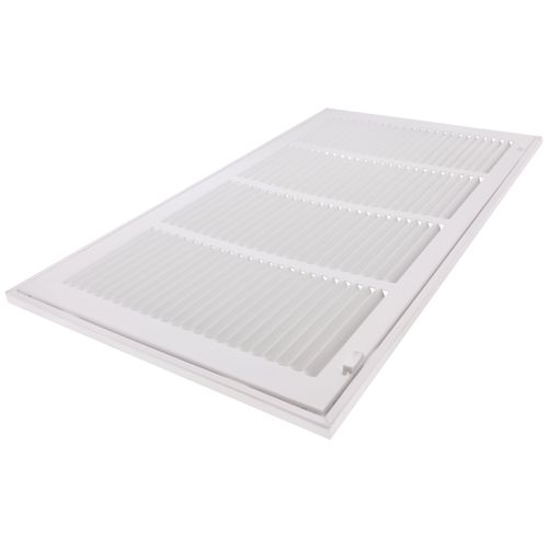 Main product image of 24" x 12" (Wall Opening Size) Sidewall/Ceiling Return Air Filter Grille, 1/2" (White)
