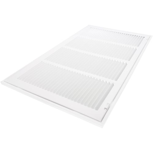 Main product image of 24" x 14" (Wall Opening Size) Sidewall/Ceiling Return Air Filter Grille, 1/2" (White)
