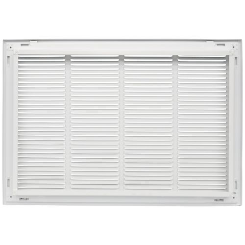 Main product image of 24" x 16" (Wall Opening Size) Sidewall/Ceiling Return Air Filter Grille w/ 1/2" Fin Spacing (White)