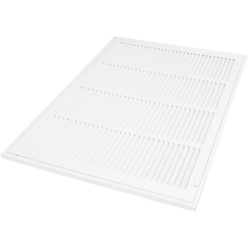 Main product image of 24" x 16" (Wall Opening Size) Sidewall/Ceiling Return Air Filter Grille w/ 1/2" Fin Spacing (White)