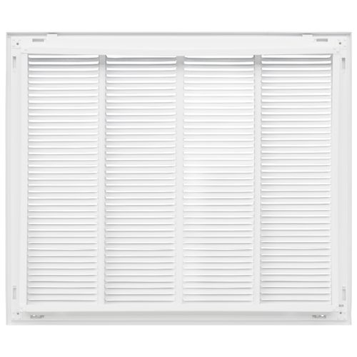Main product image of 24" x 20" (Wall Opening Size) Sidewall/Ceiling Return Air Filter Grille w/ 1/2" Fin Spacing (White)