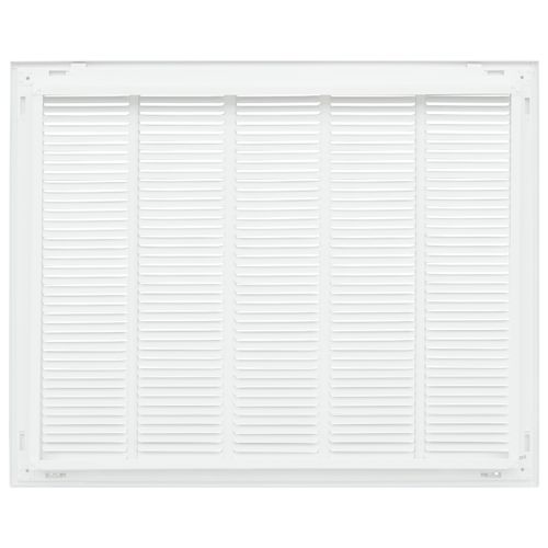 Main product image of 25" x 20" (Wall Opening Size) Sidewall/Ceiling Return Air Filter Grille w/ 1/2" Fin Spacing (White)