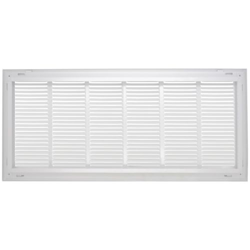Main product image of 30" x 12" (Wall Opening Size) Sidewall/Ceiling Return Air Filter Grille, 1/2" (White)