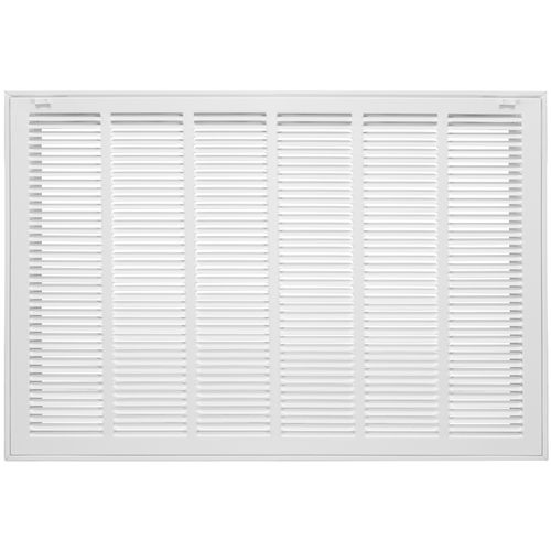 Main product image of 30" x 20" (Wall Opening Size) Sidewall/Ceiling Return Air Filter Grille, 1/2" (White)