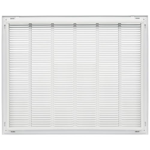 Main product image of 30" x 24" (Wall Opening Size) Sidewall/Ceiling Return Air Filter Grille w/ 1/2" Fin Spacing (White)