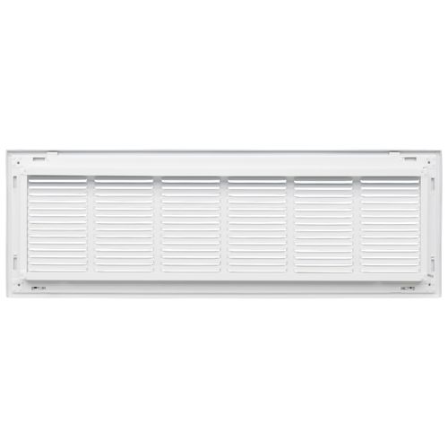 Main product image of 30" x 8" (Wall Opening Size) Sidewall/Ceiling Return Air Filter Grille w/ 1/2" Fin Spacing (White)