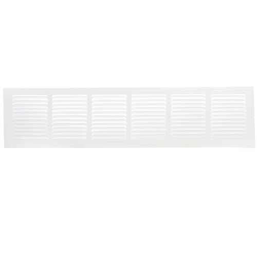 Main product image of 30" x 6" Baseboard Return Air Grille, 1/2" Series 3 (White)