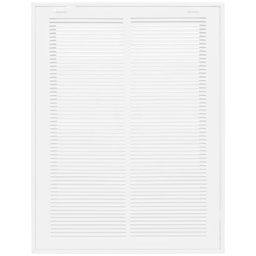 Main product image of 14" x 20" (Wall Opening Size) Sidewall/Ceiling Return Air Filter Grille w/ 1/3" Fin Spacing (White)