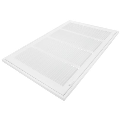 Main product image of 20" x 12" (Wall Opening Size) Sidewall/Ceiling Return Air Filter Grille w/ 1/3" Fin Spacing (White)