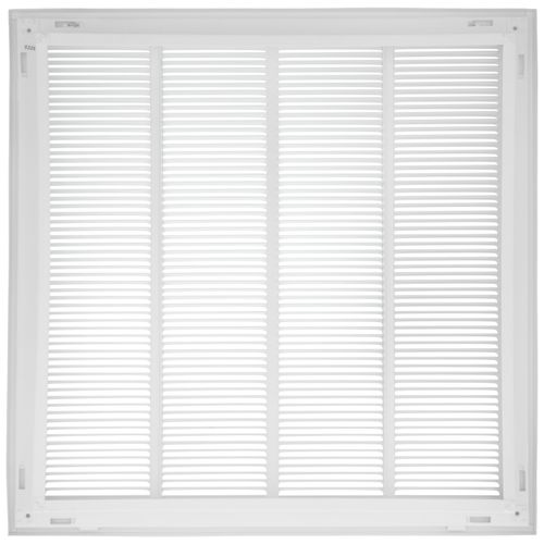 Main product image of 20" x 20" (Wall Opening Size) Sidewall/Ceiling Return Air Filter Grille w/ 1/3" Fin Spacing (White)