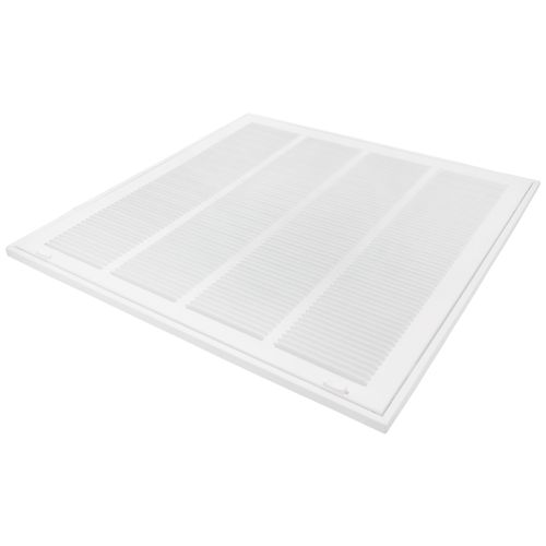 Main product image of 20" x 20" (Wall Opening Size) Sidewall/Ceiling Return Air Filter Grille w/ 1/3" Fin Spacing (White)
