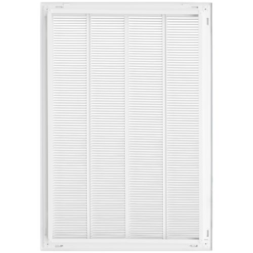 Main product image of 20" x 30" (Wall Opening Size) Sidewall/Ceiling Return Air Filter Grille w/ 1/3" Fin Spacing (White)