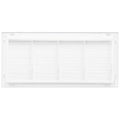Main product image of 24" x 10" (Wall Opening Size) Sidewall/Ceiling Return Air Filter Grille w/ 1/3" Fin Spacing (White)