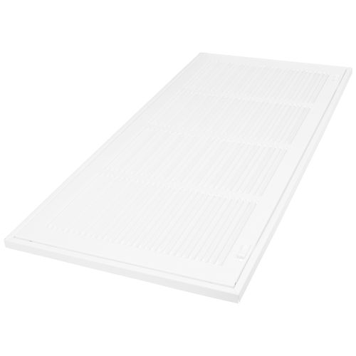 Main product image of 24" x 10" (Wall Opening Size) Sidewall/Ceiling Return Air Filter Grille w/ 1/3" Fin Spacing (White)