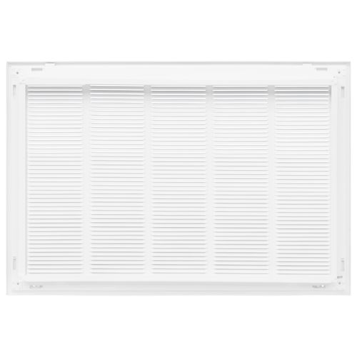 Main product image of 25" x 16" (Wall Opening Size) Sidewall/Ceiling Return Air Filter Grille w/ 1/3" Fin Spacing (White)