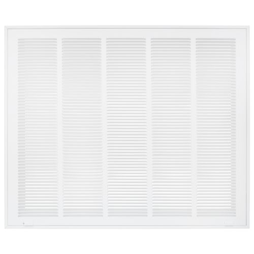 Main product image of 25" x 20" (Wall Opening Size) Sidewall/Ceiling Return Air Filter Grille w/ 1/3" Fin Spacing (White)