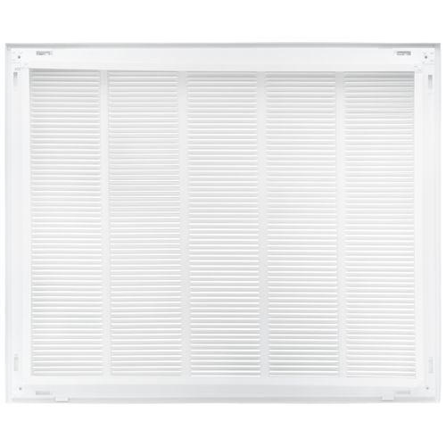Main product image of 25" x 20" (Wall Opening Size) Sidewall/Ceiling Return Air Filter Grille w/ 1/3" Fin Spacing (White)