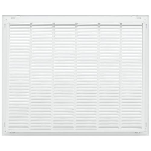 Main product image of 30" x 24" (Wall Opening Size) Sidewall/Ceiling Return Air Filter Grille w/ 1/3" Fin Spacing (White)