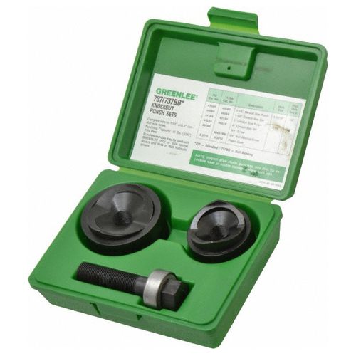 Main product image of 6-Piece Standard Round 1-1/2" - 2" Manual Knockout Set, 737BB