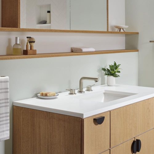 Main product image of Concetto Three-Hole Bathroom Faucet (Brushed Nickel), 20572EN1