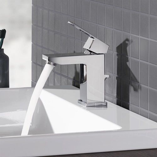 Main product image of Eurocube Single Hole Single-Handle S-Size Bathroom Faucet, 1.2 Gpm (Chrome), 2312900A