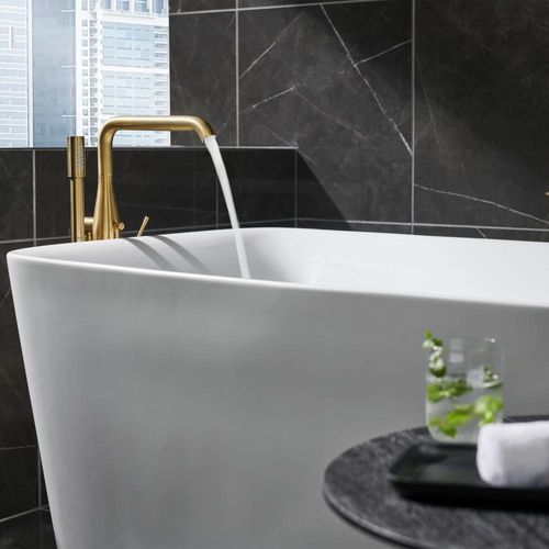 Main product image of Essence New Ohm Floorstanding Tub Filler U-Spout - C (Brushed Cool Sunrise)
