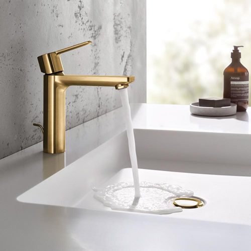 Main product image of Lineare Single Hole Single-Handle S-Size Bathroom Faucet, 1.2 Gpm (Brushed Cool Sunrise), 23794GNA