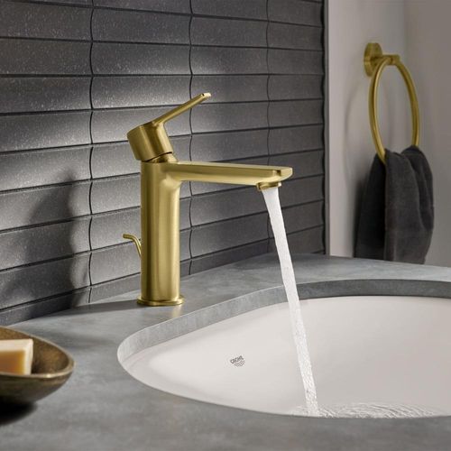 Main product image of Lineare Single Hole Single-Handle S-Size Bathroom Faucet, 1.2 Gpm (Brushed Cool Sunrise), 23794GNA