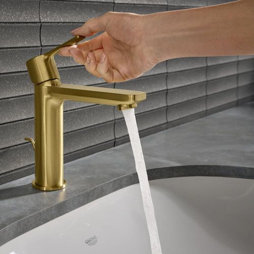 Main product image of Lineare Single Hole Single-Handle S-Size Bathroom Faucet, 1.2 Gpm (Brushed Cool Sunrise), 23794GNA