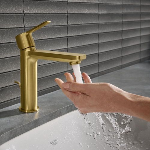Main product image of Lineare Single Hole Single-Handle S-Size Bathroom Faucet, 1.2 Gpm (Brushed Cool Sunrise), 23794GNA