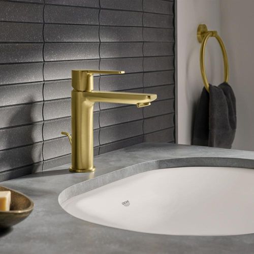 Main product image of Lineare Single Hole Single-Handle S-Size Bathroom Faucet, 1.2 Gpm (Brushed Cool Sunrise), 23794GNA