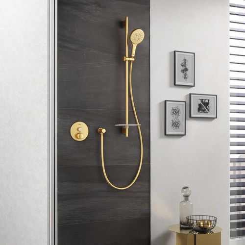 Main product image of Rainshower Smartactive Hand Shower - 3 Sprays, 1.75 Gpm (Brushed Cool Sunrise), 26545GN0