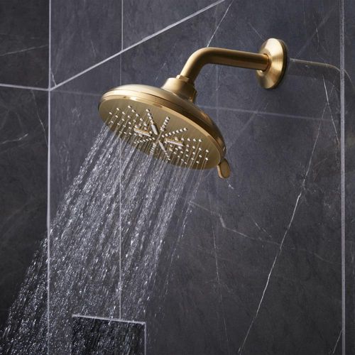 Main product image of Rainshower Shower Head, 6-1/2" - 3 Sprays, 1.75 Gpm (Brushed Cool Sunrise), 26789GN0