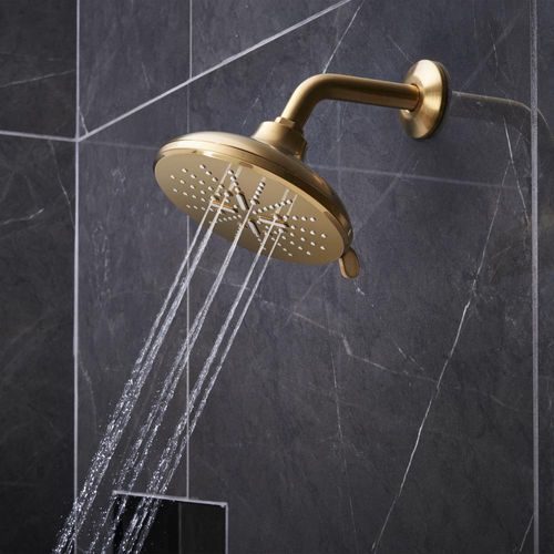 Main product image of Rainshower Shower Head, 6-1/2" - 3 Sprays, 1.75 Gpm (Brushed Cool Sunrise), 26789GN0