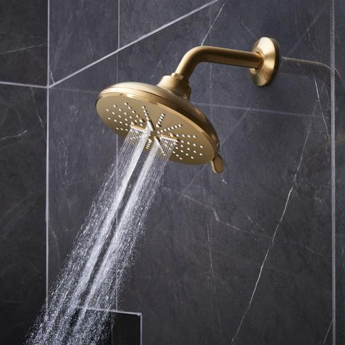 Main product image of Rainshower Shower Head, 6-1/2" - 3 Sprays, 1.75 Gpm (Brushed Cool Sunrise), 26789GN0