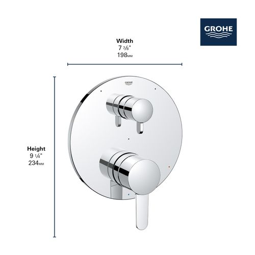Main product image of Cosmopolitan Pressure Balance Valve Trim With 3-way Diverter With Cartridge (Brushed Nickel)