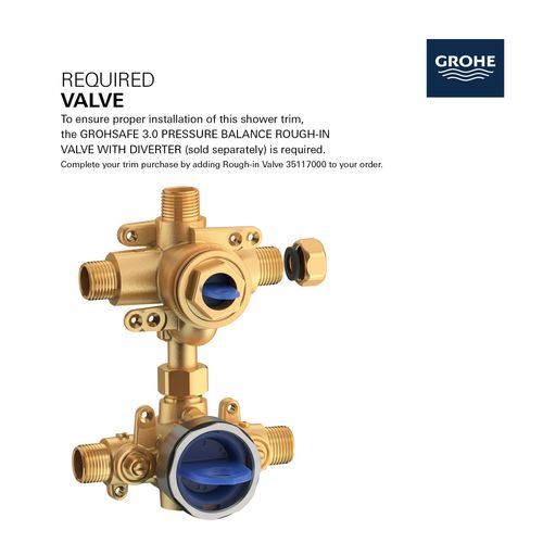 Main product image of Cosmopolitan Pressure Balance Valve Trim With 3-way Diverter With Cartridge (Brushed Nickel)