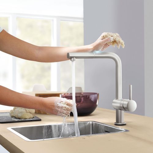 Main product image of Minta Single-Handle Pull-Out Kitchen Faucet Dual Spray 1.75 GPM (Supersteel), 30300DC0