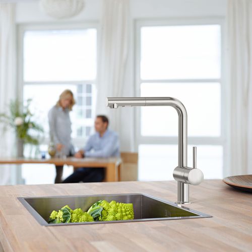 Main product image of Minta Single-Handle Pull-Out Kitchen Faucet Dual Spray 1.75 GPM (Supersteel), 30300DC0