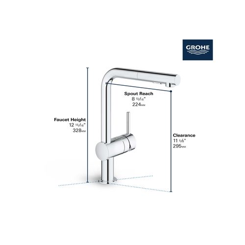 Main product image of Minta Single-Handle Pull-Out Kitchen Faucet Dual Spray 1.75 GPM (Supersteel), 30300DC0