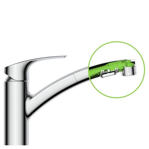 Main product image of Eurosmart Single-Handle Dual Spray Pull-Out Kitchen Faucet 1.75 gpm (Chrome), 30306001
